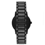  Shop Authentic Emporio Armani Meccanico Skeleton Black Dial Black Steel Strap Watch For Men - AR60045 - Luxxuri
