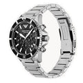  Shop Authentic Emporio Armani Diver Chronograph Quartz Black Dial Silver Steel Strap Watch For Men - AR11360 - Luxxuri