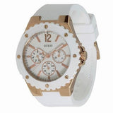  Shop Authentic Guess Overdrive Analog White Dial White Rubber Strap Watch for Women - W10614L2 - Luxxuri