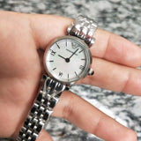  Shop Authentic Emporio Armani Gianni T Bar Mother of Pearl Dial Silver Steel Strap Watch For Women - AR1688 - Luxxuri