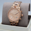  Shop Authentic Michael Kors Ritz Chronograph Rose Gold Dial Rose Gold Steel Strap Watch For Women - MK7223 - Luxxuri
