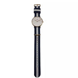  Shop Authentic Daniel Wellington Classic Glasgow White Dial Two Tone NATO Strap Watch For Women - DW00100031 - Luxxuri