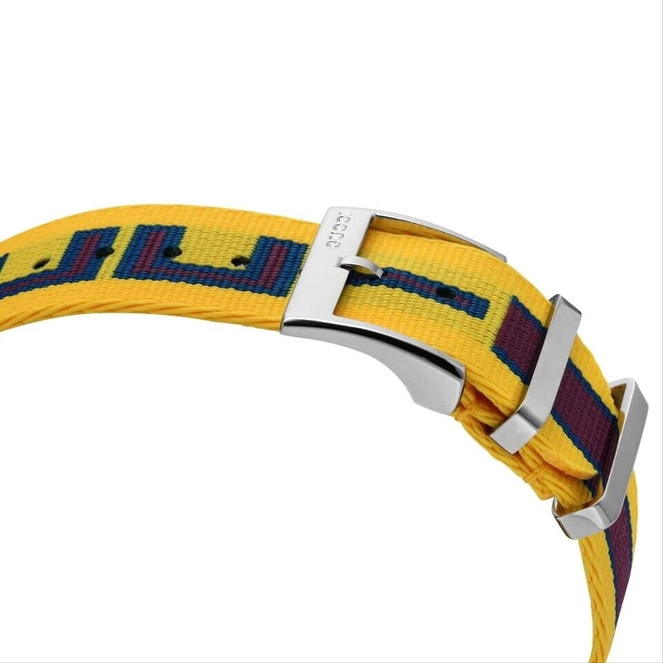  Shop Authentic Gucci G Timeless Quartz Yellow & Purple Dial Yellow & Purple NATO Strap Watch For Men - YA1264069 - Luxxuri