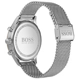  Shop Authentic Hugo Boss Companion Chronograph Grey Dial Silver Mesh Bracelet Watch For Men - 1513549 - Luxxuri