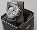  Shop Authentic Fossil Bannon Multifunction Chronograph Silver Dial Silver Steel Strap Watch for Men - BQ2490 - Luxxuri
