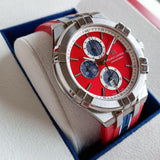  Shop Authentic Maurice Lacroix Aikon Beach Volley Vikings Limited Edition Red Dial Red Rubber Strap Watch for Men - AI1018-SS001-530-6 - Luxxuri