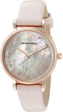  Shop Authentic Emporio Armani Gianni T Bar Mother Of Pearl Pink Dial Pink Leather Strap Watch For Women - AR1958 - Luxxuri