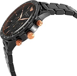  Shop Authentic Emporio Armani Mario Ceramic Chronograph Black Dial Black Steel Strap Watch For Men - AR70002 - Luxxuri