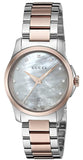  Shop Authentic Gucci G Timeless Diamonds Mother of Pearl Dial Two Tone Steel Strap Watch For Women - YA126544 - Luxxuri