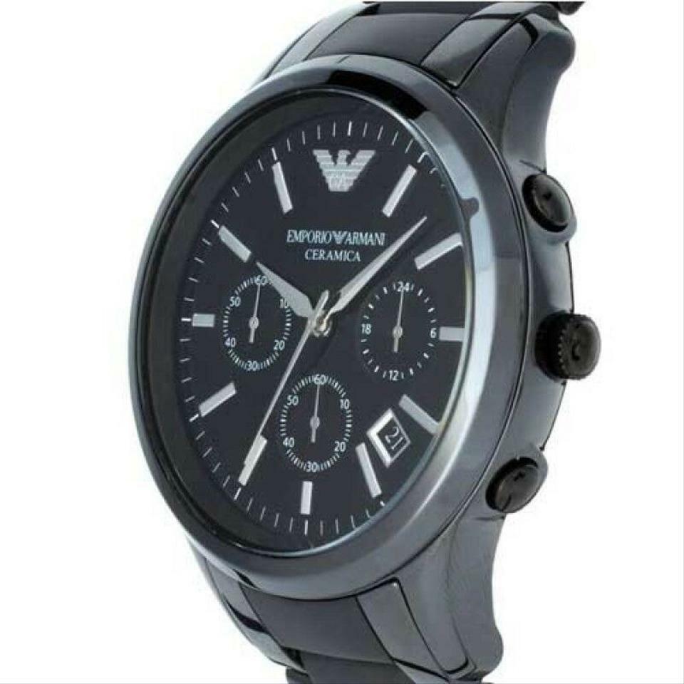  Shop Authentic Emporio Armani Ceramica Chronograph  Black Dial Black Strap Watch For Men - AR1452 - Luxxuri