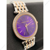 Shop Authentic Michael Kors Darci Purple Dial Two Tone Steel Strap Watch for Women - MK3353 - Luxxuri