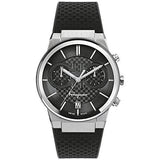  Shop Authentic Salvatore Ferragamo Sapphire Chrono Black Dial Black Silicone Strap Watch for Men - SFME00121 - Luxxuri