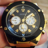  Shop Authentic Guess Poseidon Chronograph Black Dial Black Rubber Strap Watch for Men - GW0057G1 - Luxxuri