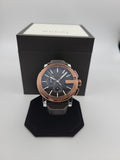  Shop Authentic Gucci G Chrono Black Dial Brown Leather Strap Watch For Men - YA101202 - Luxxuri