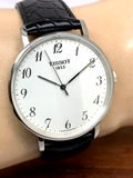  Shop Authentic Tissot Everytime Large White Dial Black Leather Strap Watch For Men - T109.610.16.032.00 - Luxxuri