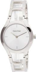  Shop Authentic Calvin Klein Class White Dial Silver Steel Strap Watch for Women - K6R23126 - Luxxuri