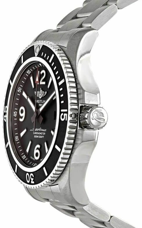  Shop Authentic Breitling Superocean Automatic 44mm Black Dial Silver Steel Strap Watch for Men - A17367D71B1A1 - Luxxuri