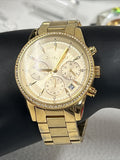  Shop Authentic Michael Kors Ritz Gold Dial Gold Steel Strap Watch for Women - MK6356 - Luxxuri