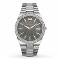  Shop Authentic Bulova Crystal Collection Brown Dial Silver Steel Strap Watch for Men - 96B221 - Luxxuri