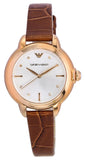  Shop Authentic Emporio Armani Mia Quartz Silver Dial Brown Leather Strap Watch For Women - AR11525 - Luxxuri