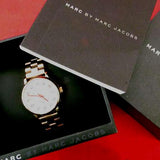  Shop Authentic Marc Jacobs Baker Dexter White Dial Rose Gold Steel Strap Watch for Women - MBM3443 - Luxxuri