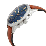  Shop Authentic Fossil Townsman Chronograph Blue Dial Brown Leather Strap Watch for Men - FS5279 - Luxxuri