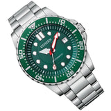  Shop Authentic Citizen Promaster Mechanical Green Dial Silver Steel Strap Watch For Men - NJ0129-87X - Luxxuri