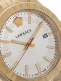  Shop Authentic Versace Hellenyium Analog White Dial Gold Steel Strap Watch for Men - VEVK00720 - Luxxuri