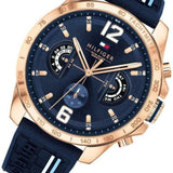  Shop Authentic Tommy Hilfiger Decker Multifunction Blue Dial Blue Rubber Strap Watch for Men - 1791474 - Luxxuri