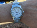 Gucci G Timeless Chronograph White Dial Silver Steel Strap Watch For Men - YA126472