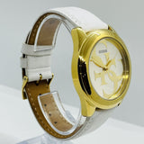  Shop Authentic Guess G-Twist Gold Dial White Rubber Strap Watch for Women - W0911L7 - Luxxuri