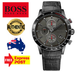  Shop Authentic Hugo Boss Rafale Chronograph Grey Dial Black Leather Strap Watch For Men - HB1513445 - Luxxuri