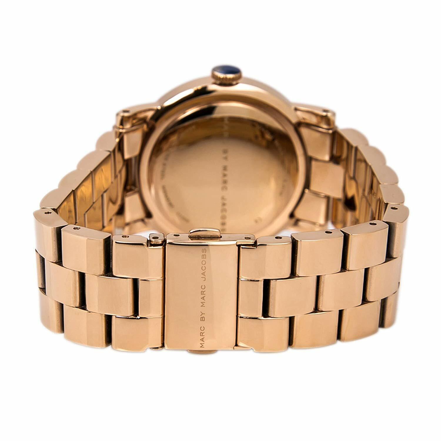  Shop Authentic Marc Jacobs Amy Brown Dial Rose Gold Steel Strap Watch for Women - MBM3167 - Luxxuri