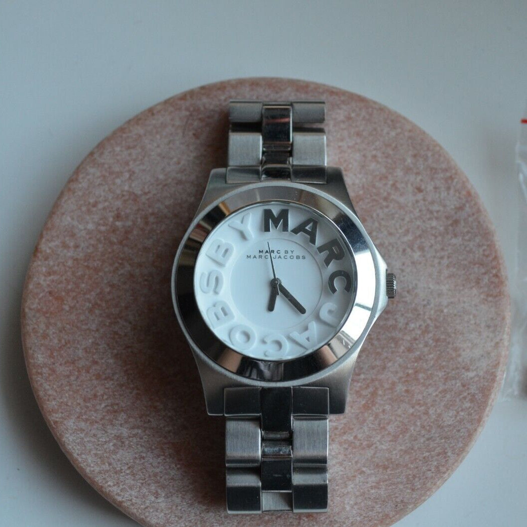  Shop Authentic Marc Jacobs Rivera Silver Dial Silver Steel Strap Watch for Women - MBM3133 - Luxxuri