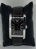  Shop Authentic Emporio Armani Black Dial Black Leather Strap Watch For Men - AR0143 - Luxxuri