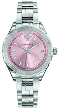  Shop Authentic Versace Hellenyium Pink Dial Silver Steel Strap Watch for Women - V12010015 - Luxxuri
