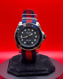  Shop Authentic Gucci Dive Black Dial Red & Blue Nylon Strap Watch For Men - YA136210 - Luxxuri