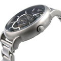  Shop Authentic Emporio Armani Meccanico Automatic Skeleton Black Dial Silver Steel Strap Watch For Men - AR60021 - Luxxuri