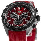  Shop Authentic Tag Heuer Formula 1 Chronograph Red Dial Red Rubber Strap Watch for Men - CAZ101AN.FT8055 - Luxxuri