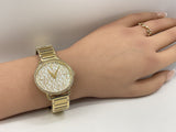  Shop Authentic Michael Kors Portia Quartz Gold Dial Gold Steel Strap Watch For Women - MK3886 - Luxxuri