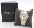  Shop Authentic Bulova Classic Multi Function Silver Dial Two Tone Steel Strap Watch for Men - 98C142 - Luxxuri