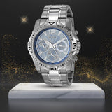  Shop Authentic Guess Commander Chronograph Blue Dial Silver Steel Strap Watch for Men - GW0056G2 - Luxxuri