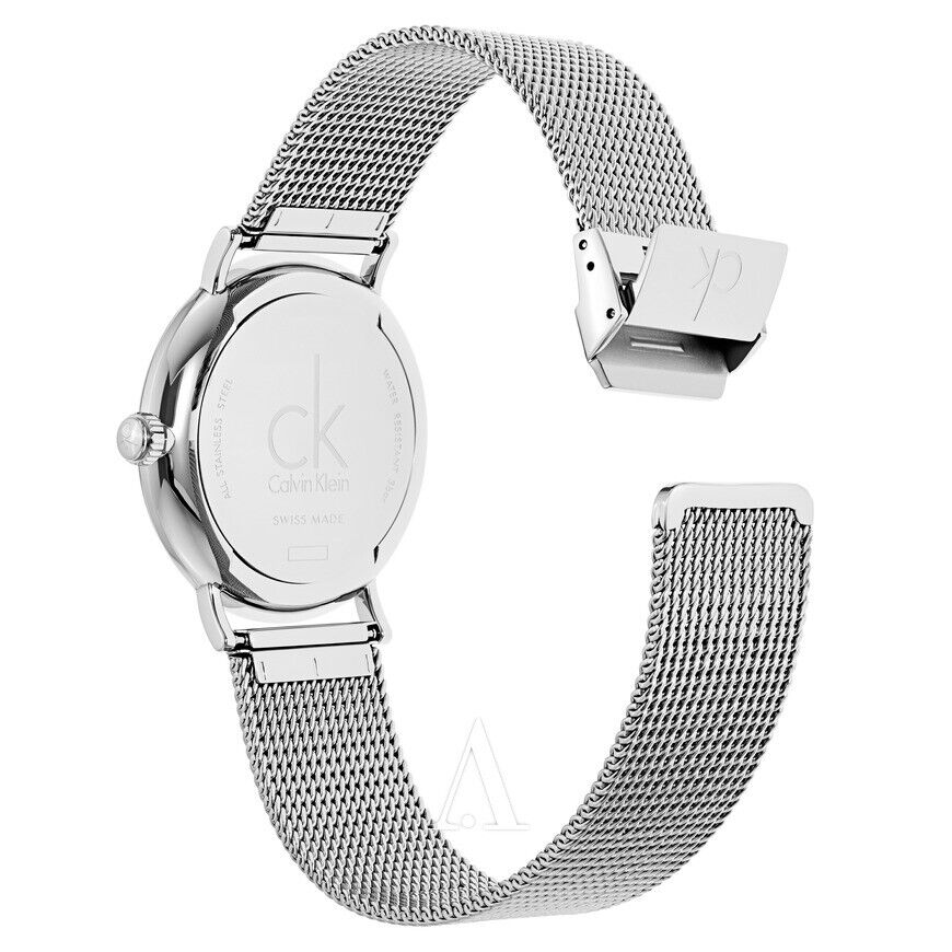  Shop Authentic Calvin Klein Surround Silver Dial Silver Mesh Bracelet Watch for Men - K3W21126 - Luxxuri