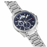  Shop Authentic Tommy Hilfiger Decker Quartz Blue Dial Silver Steel Strap Watch for Men - 1791348 - Luxxuri