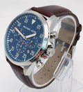  Shop Authentic Michael Kors Gage Chronograph Blue Dial Brown Leather Strap Watch For Men - MK8362 - Luxxuri