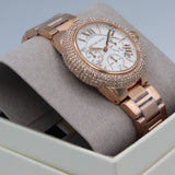  Shop Authentic Michael Kors Camille Chronograph White Dial Rose Gold Steel Strap Watch For Women - MK6995 - Luxxuri