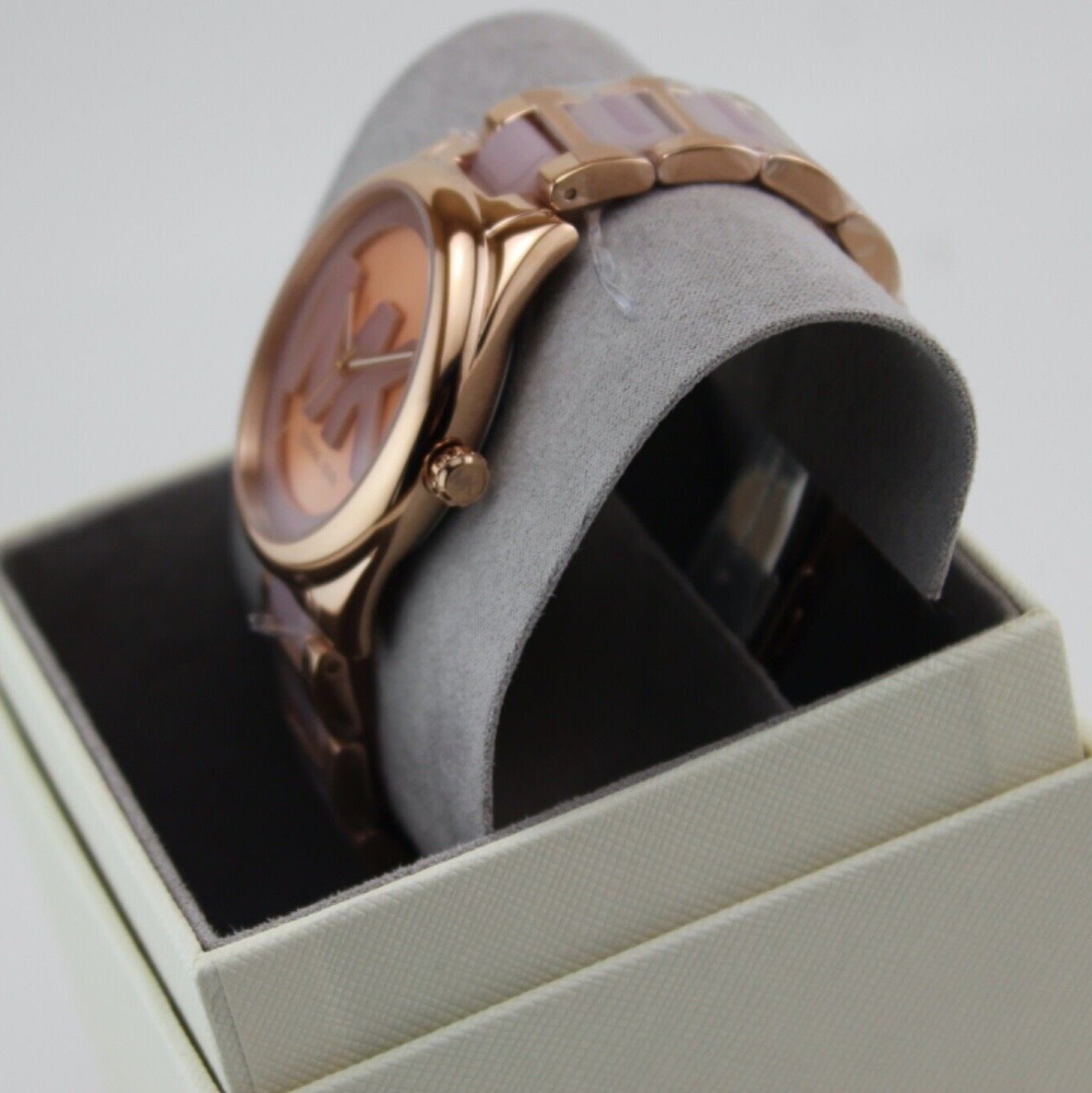  Shop Authentic Michael Kors Janelle Three Hand Rose Gold Dial Two Tone Steel Strap Watch For Women - MK7135 - Luxxuri