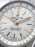  Shop Authentic Breitling Navitimer Automatic 35 White Dial Silver Steel Strap Watch for Men - A17395F41G1A1 - Luxxuri