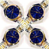  Shop Authentic Michael Kors Slim Runway Blue Dial Two Tone Steel Strap Watch for Women - MK3479 - Luxxuri