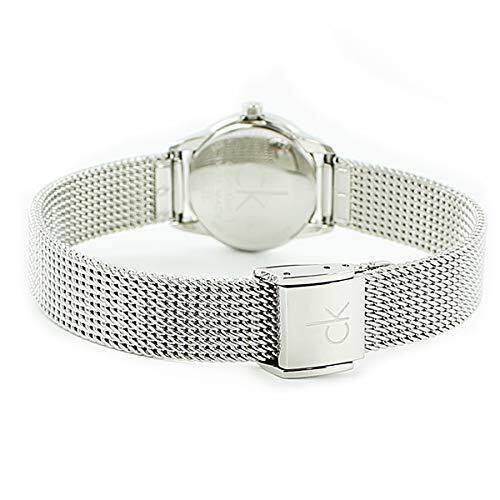  Shop Authentic Calvin Klein Minimal Grey Dial Silver Mesh Bracelet Watch for Women - K3M231Y3 - Luxxuri